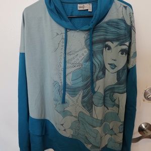AUTHENTIC Disney Little Mermaid Hoodie L